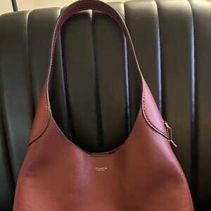 Coach Brooklyn Shoulder Bag 28 Dark Ruby